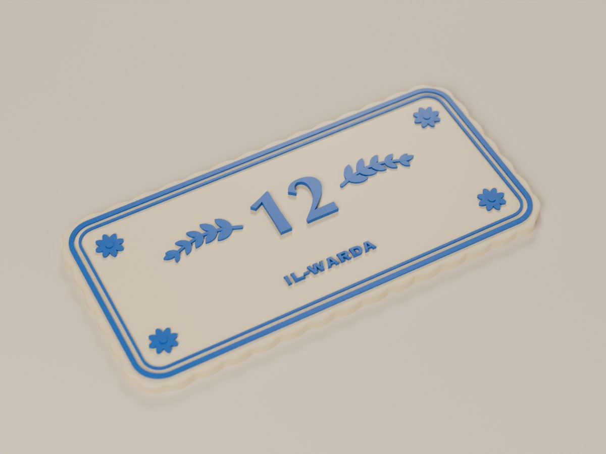 House Number Sign