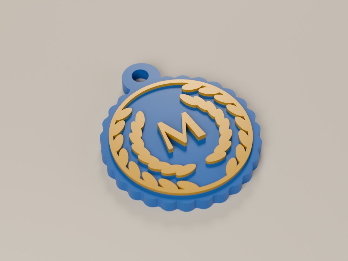 Initial Letter Keychain