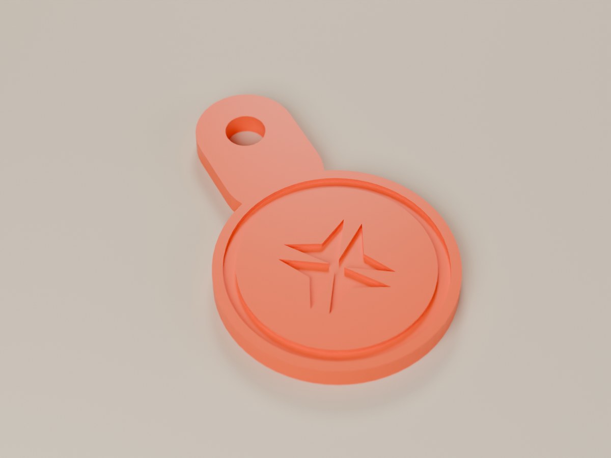 Shopping Trolley Coin Keychain